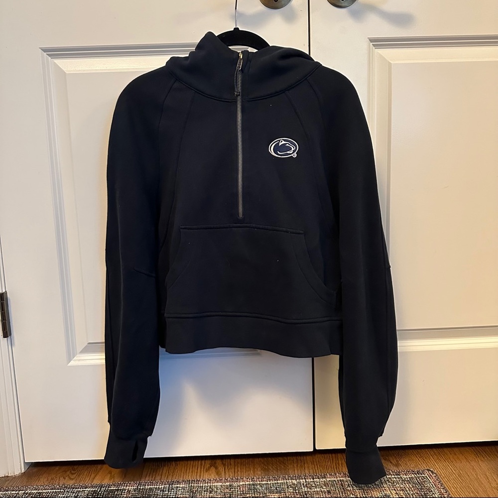 Lululemon Penn State Hooded Quarter Zip Scuba